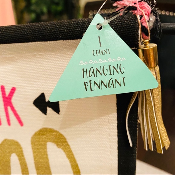 Think Good Thoughts Hanging Pennant Flag - Picture 3 of 8